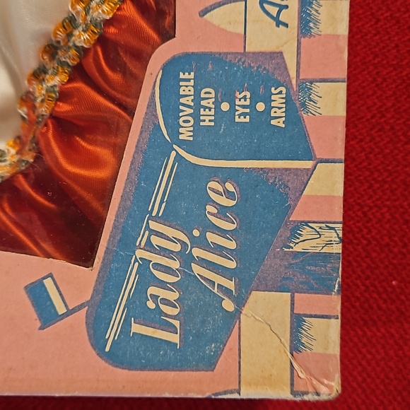 LADY ALICE The Admiration Toy Co. 50s 'Cinderella' NIB Vintage movable head eyes - Picture 3 of 13